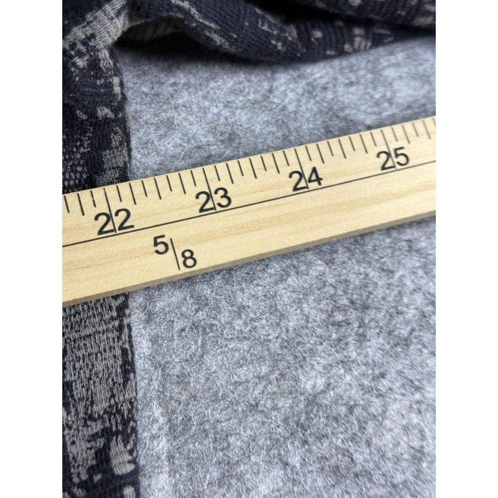 CJ Banks Black & Gray PrintLt Wt Cotton LS Zip Front Jacket Size 1X Sparkle - Picture 8 of 15